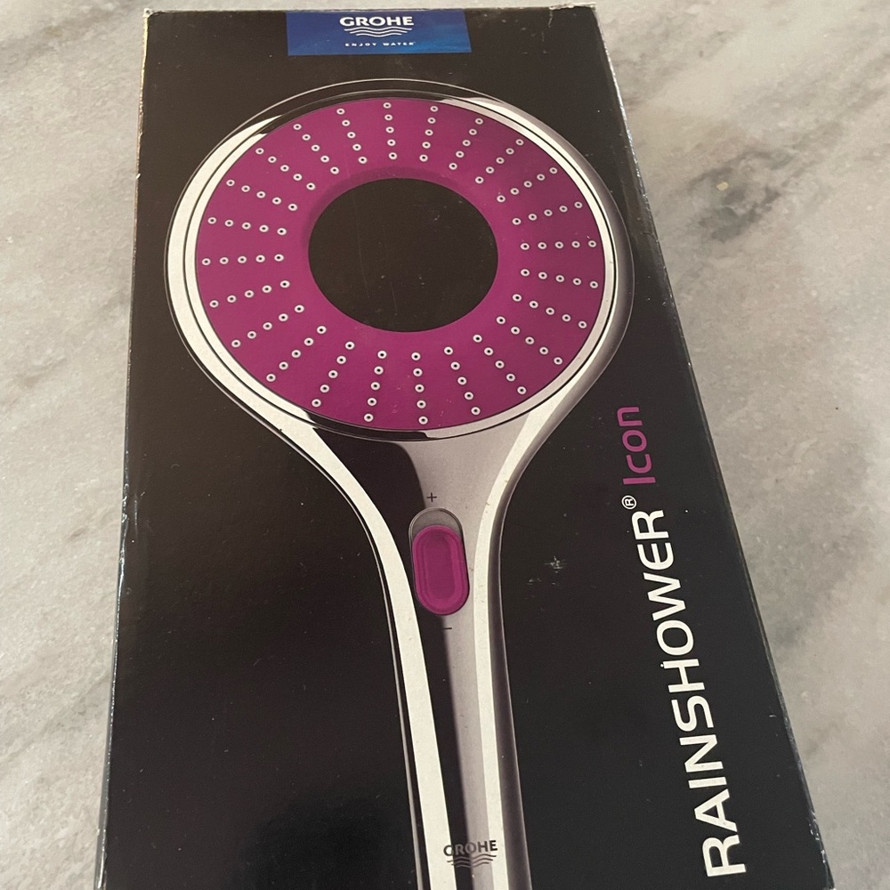 Grohe Rainshower Icon Hand Shower in Purple and Silver